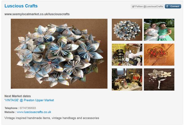 MarketShowcase's tweet photo. We think @LusciousCrafts' new profile is gorgeous! See them at @DollyDazzler in Preston http://t.co/1D4Nf6H7I1 http://t.co/l6DhALNftc