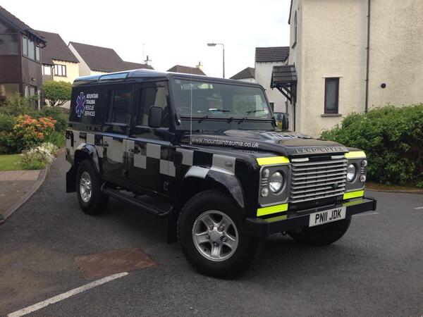 Epic Friday! New Land Rover looking good though @MountainTrauma