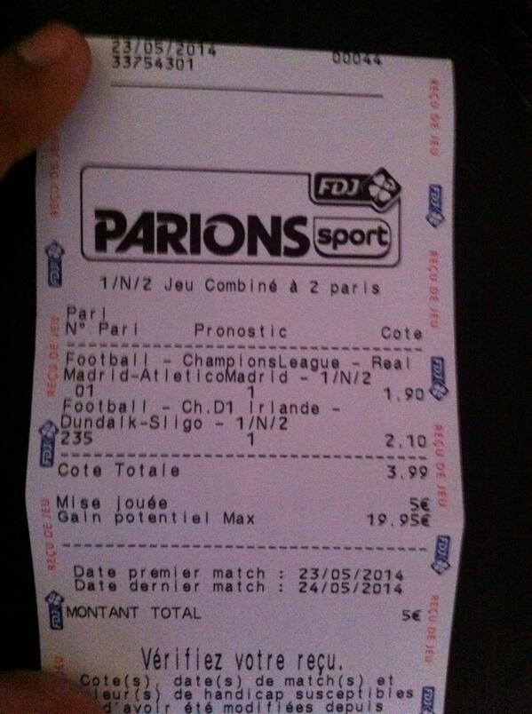 PronosLife's tweet image. Un petit ticket d'aujourd'hui sur 2jours