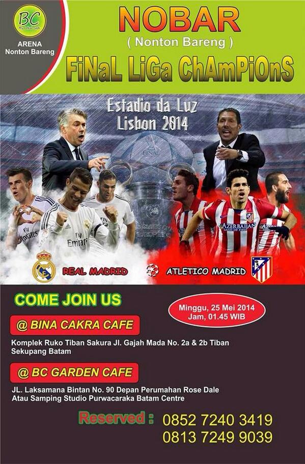 Jadwal Begadang malam Minggu <a href="/BinaCakraCafe/">Bina Cakra Cafe </a>