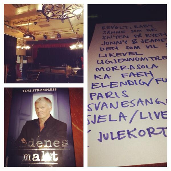 Hjertera's tweet image. På plass på #Gamla! Settliste, Åndenes Makt og fett lokale. I kveld, kjære leser, skjer det!