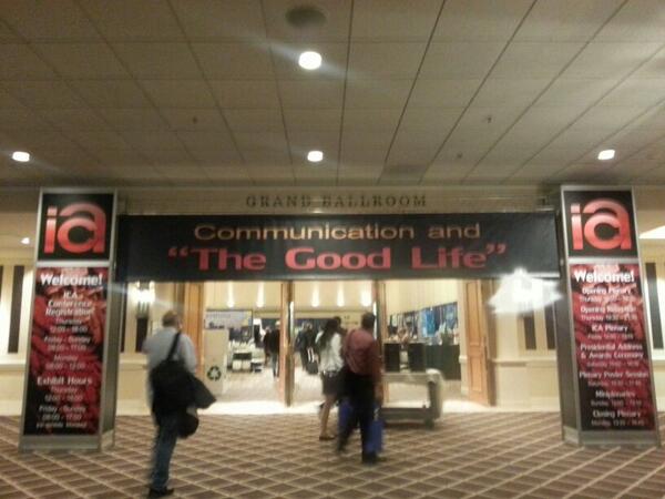 <a href="/SpiegelResearch/">Medill Spiegel Research Center</a> Startig the day at <a href="/icahdq/">International Communication Association</a> ! Presenting NWOM study in 2 minutes!