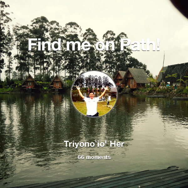 riociper's tweet photo. I've shared 66 memories with my friends on #Path - see them now at http://t.co/KbG4CXad0L! #thepersonalnetwork http://t.co/HiBh01tMTj