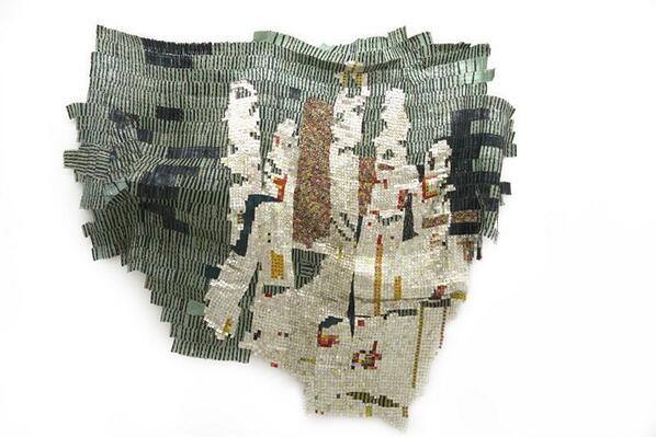 artsy's tweet photo. El Anatsui’s new lush textiles inaugurate @AxelVervoordt's Hong Kong space: http://t.co/noacszbUOs http://t.co/TymxXk3l6i