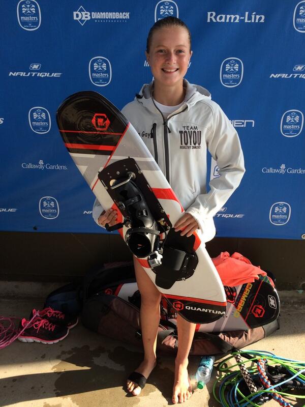 Great start to Masters. Anna won tricks with a score of 7,330. Round 1 7,480. #masterlinerocks #nautiquemasters