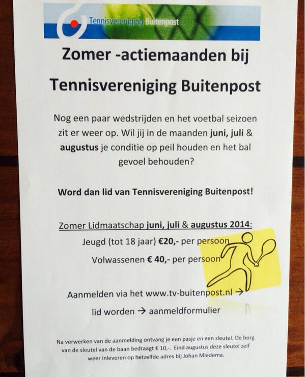 TVBuitenpost's tweet photo. Word Zomer Actie Lid in de maanden juni, juli en augustus! http://t.co/IkVgBib16C