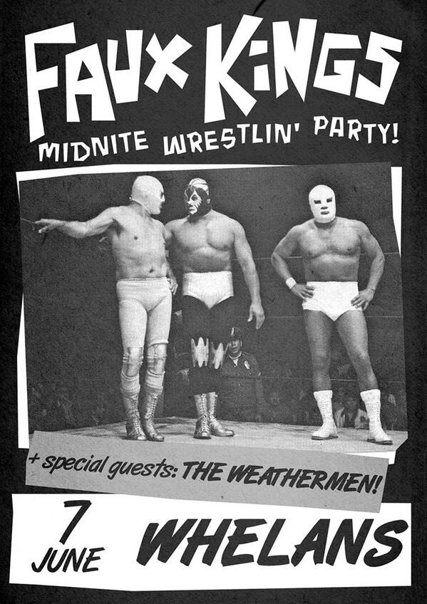 FauxKings's tweet photo. Dind ding ding! Our next bout is June 7th in Whelan's Arena vs. @Das_Weathermen! Get in FREE @ http://t.co/LO5Q61sPY8 http://t.co/kIfu4HLtzZ