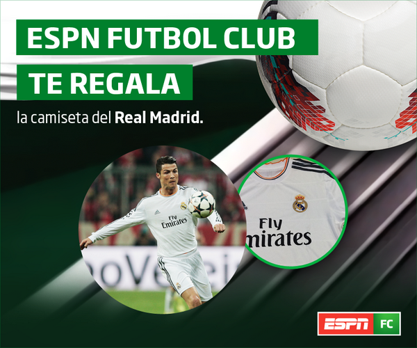 ESPNFutbolClub's tweet photo. [Concurso - Colombia, Argentina, Perú, Chile] #QuieroRealMadridFC ¡Seguinos y RT para participar por la del Real! http://t.co/oc2gundjhB