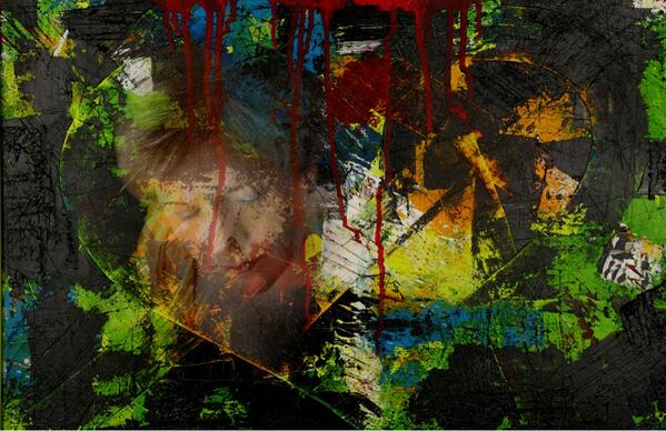 Versteigere Kunstdruck 60x90cm: Gemälde und Foto von mir. Ein Viertel an Krebsstiftungen. Start 51 Euro. #kunst