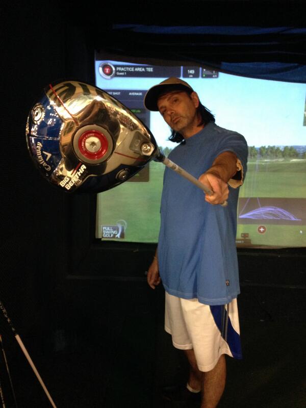 PGAPappas's tweet photo. About to destroy the @golfgalaxy simulator with the @CallawayGolf #BigBertha Alpha #BerthasBack #BerthaPayday http://t.co/ZMwRmmCaPi