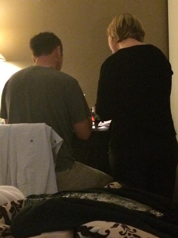 hunterforman's tweet image. Intently paying bills or something #parentthings