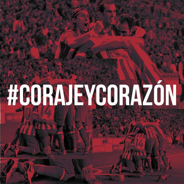 Atleti's tweet photo. ¡Buenas noches! Recordad, hoy más que nunca, mientras otros duermen, nosotros soñamos" #CorajeYCorazón #UCLFinal http://t.co/qJ5UlPb2iU