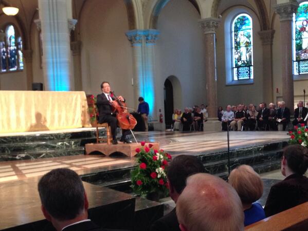 Bach's first cello suite, performed masterfully by Yo-Yo Ma. #FredRogersLegacy