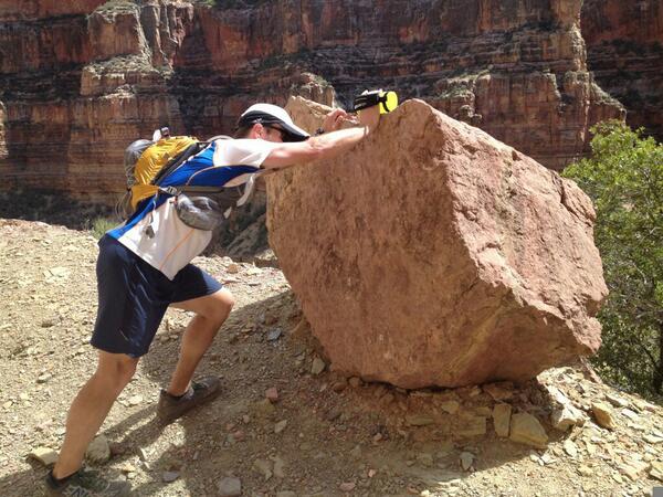 CannBilly's tweet photo. I told Anthony. I've almost got it. #grandcanyonrim2rim2rim http://t.co/FF4xQFNHi3