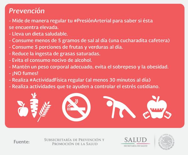SSalud_mx's tweet photo. #SabíasQue 30 minutos de #ejercicio al día pueden prevenir la #hipertensión. #ChécateMídeteMuévete http://t.co/kHccu25236
