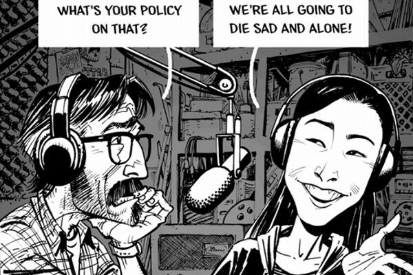 comicsalliance's tweet photo. Marc Maron Teams With Tony Moore For One-Panel ‘Maron’ Recap Comics  http://t.co/ehYsq39Fky http://t.co/E69uhMxmwz