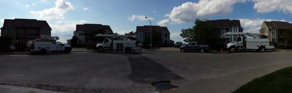 Off to a good start #ocmd #MDW #nopoweratourhouse #onecutwire #3powertrucks #delmarvapower