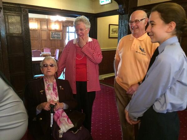 36sqn's tweet photo. @ComdtAC a lady called Matilda - she served the famous faces of the Dambusters in the officers mess! http://t.co/oIrY4dX0ui