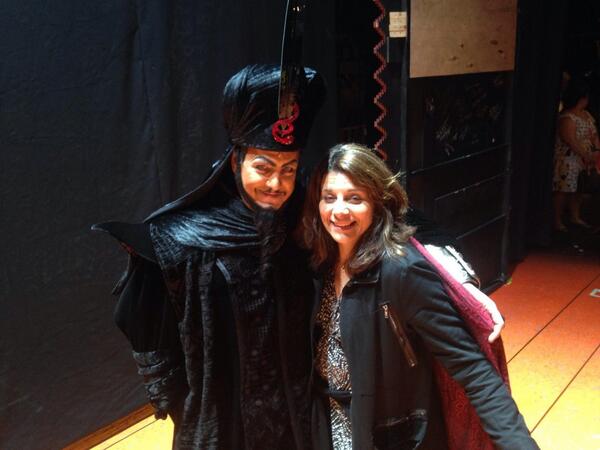Went to <a href="/aladdin/">Aladdin the Musical</a> with <a href="/meredithvieira/">Meredith Vieira</a> with <a href="/MVShowProducers/">The Producers</a> -- a magical carpet ride!