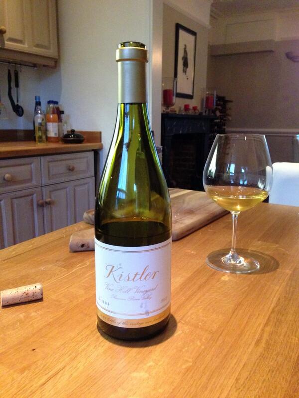 Kistler Vine Hill Chardonnay 2003, who says Californian wines don't age: golden, honeyed, mineral, gorgeous.