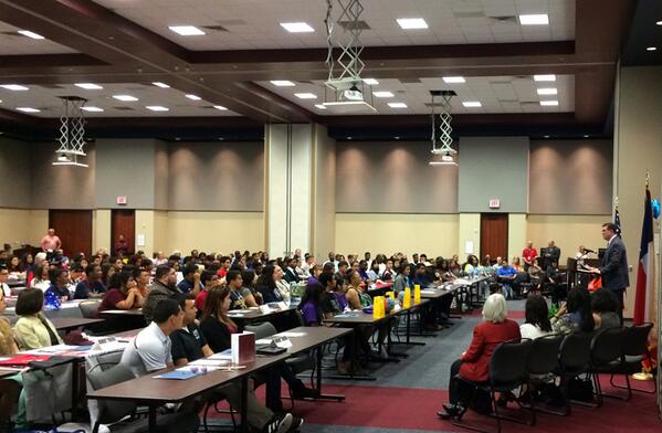 The <a href="/HoustonISD/">Houston ISD</a> event was inspiring, and we're proud of these students as they take their next academic step forward.