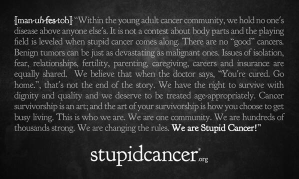 FreeformTV's tweet photo. .@ABCFamily is proud to partner with @StupidCancer on #ChasingLife.  Learn more:  http://t.co/K6574i1TdW http://t.co/fZdg9u81bz
