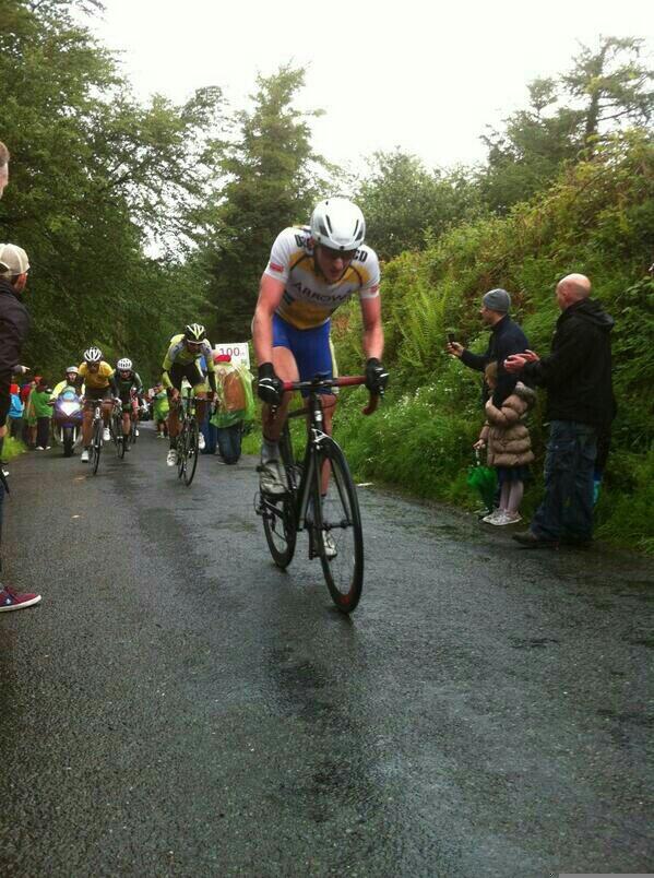 EoinMorton's tweet photo. Today I bicycled my way onto the Six 1, I finished 8th on stage 6 of #Ras2014, 8th isn't 1st but today it feels it! http://t.co/ERLu8K31VS