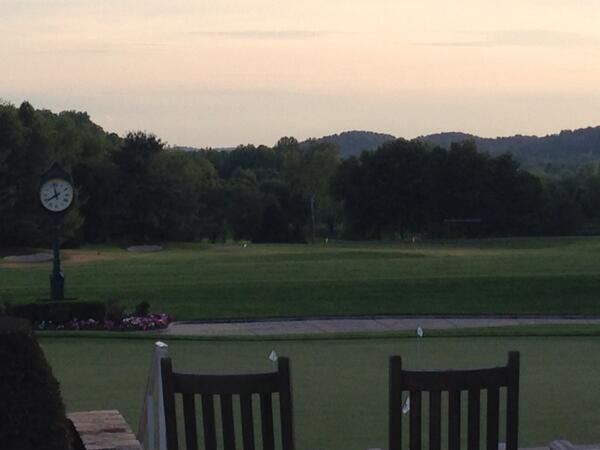 MikeFMcCool's tweet image. #Virginian dinner after golf