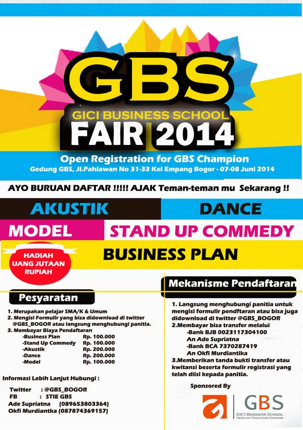 Lets Join acara tahunan GBS Champion di Bogor #GBSFAIR2014