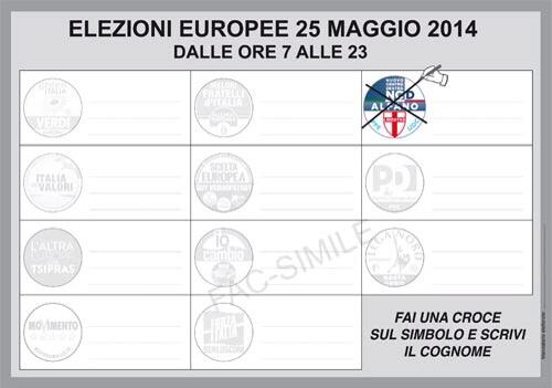 Alle #Europee2014... #ScegliNcd! Vota così: fai una croce sul simbolo. #ilvotoutile è il voto per #Ncd.