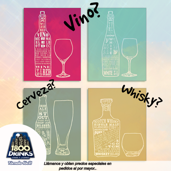 1800drinks's tweet photo. ¿Cúal es tu preferido? Cada uno revela una oportunidad...Participa y gana!!! http://t.co/sjxk7jAz2V