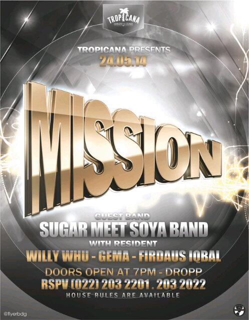 #TONIGHT <a href="/trOpicanaKTV/">tropicana lounge </a> @tropicana_GR present "MISSION" also <a href="/BdgParty_Club/">Bdg Party Club</a> for media partner
