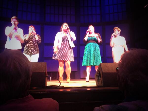 <a href="/TheRivetersAca/">The Riveters</a> You are all perfect. #shesings2014 #JustSoYouKnow
