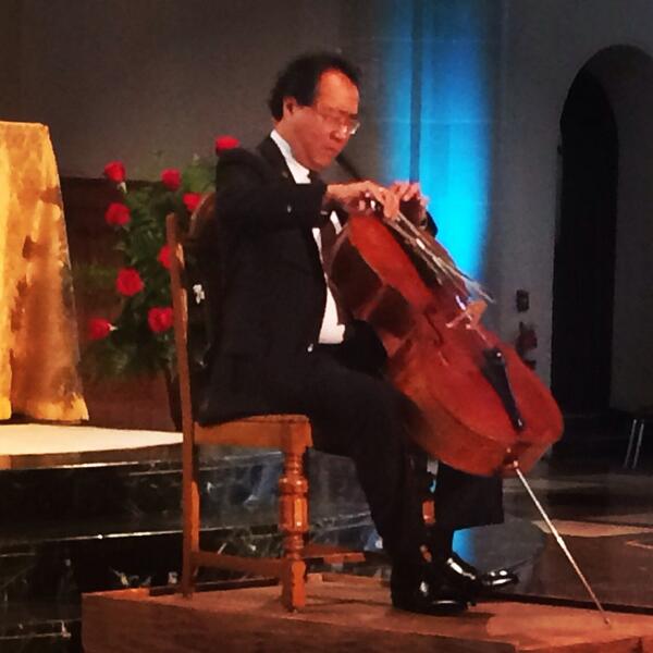 What an honor. Thank you and congratulations Yo-Yo Ma! #FredRogersLegacy