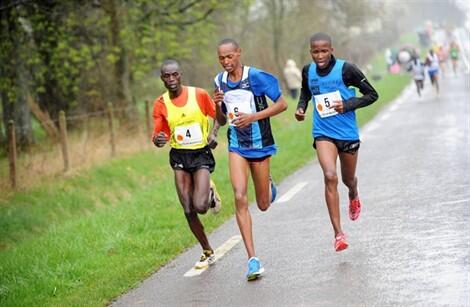Congrats to Lansing Sports Management's Peter Mwololo (#5) for winning District 10K Champ near Nyeri Kenya today!