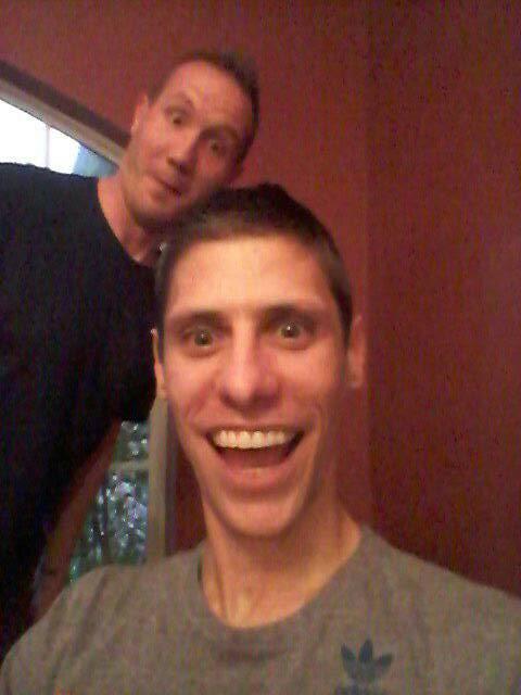 philbrookman's tweet photo. Finally on twitter... a decade late. #finally.  But I got #photobombed right out of the gate by @charliethevern http://t.co/phU0K6I6L0