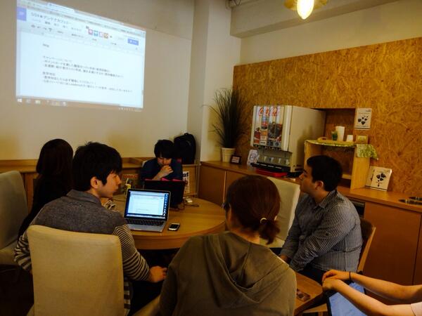 jkb_inc's tweet photo. 土曜日は各事業がミーティングを行っています。
アンテナカフェ事業部のミーティングは9時からスタート*\(^o^)/* http://t.co/jwkrUp2QZM