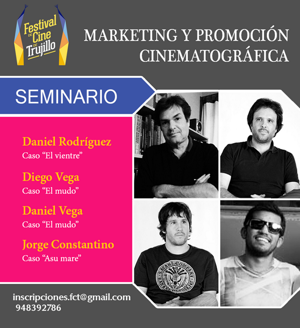FesticineTru's tweet photo. Los casos de marketing de #ElVientre #ElMudo y #AsuMare en el festival. ¿Qué esperas? ¡Inscríbete ya! http://t.co/gokLoziH3J