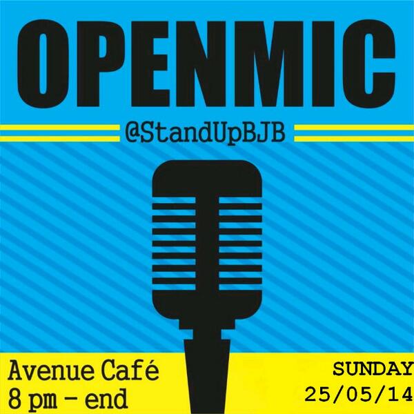 Standupindo's tweet photo. RT @StandUpBJB: Oh iya dan jgn lupa juga! Besok kita ada #OpenMicBJB di @Avenue_CafeE http://t.co/YYdEInpOZF