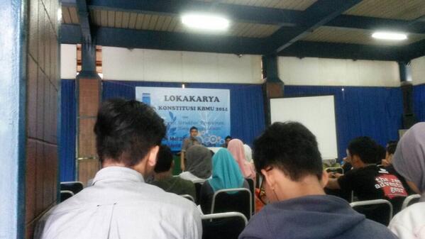 Suasana LOKA KARYA KONSTITUSI KBMU <a href="/DAM_UNISBA/">DAM UNISBA</a>