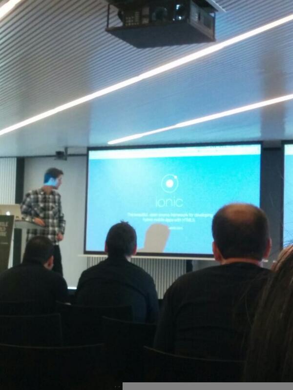 IOkaravasilis's tweet image. @Ionicframework presentation on #mobileJS Barcelona!