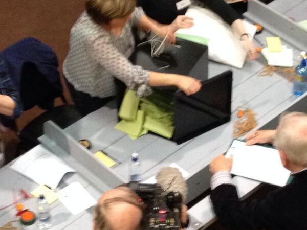 Longford boxes open at By Election count - SF Paul Hogan Beating FF Aengus O'Rourke into 3rd in some boxes