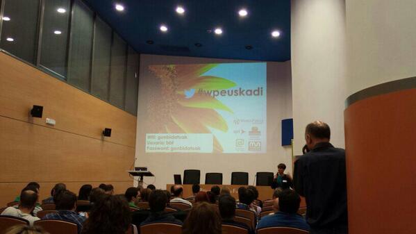 Maravilla 1a edición de #wpeuskadi gracias a <a href="/dreguera/">Daniel Reguera</a> y <a href="/munibertsitatea/">Mondragon Unibertsitatea</a> <a href="/enpresadigitala/">Enpresa Digitala</a> <a href="/ilakarra/">Iñaki Lakarra</a> 😃 pic de <a href="/galder/">Galder Segurola</a>