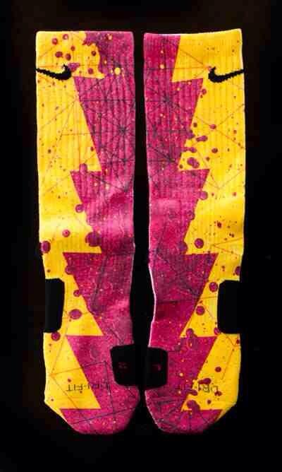 EliteSockGame's tweet photo. Custom Nike Elites "KD VI PB &amp; J's" http://t.co/pEBnf6VdTL