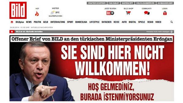 Bild'den Başbakan #Erdoğan'a Türkçe ve Almanca açık mektup bit.ly/1migG0w