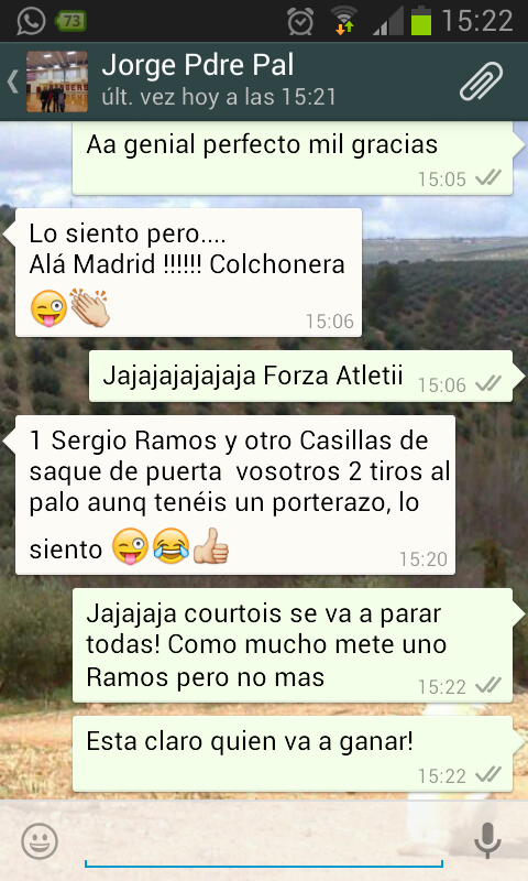 begosoler's tweet photo. De parloteo con el mejor galleguiño del mundo #Jorge @Palocouto Esta muy confundido tu padre eeee FORZA ATLETIII!!! http://t.co/cydgr7EBFu