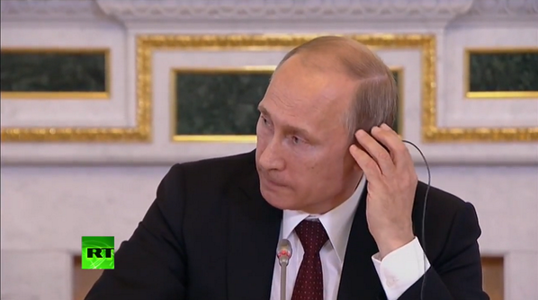 RT_com's tweet photo. Putin: No one interested in new Cold War, I don't think it can happen again http://t.co/0U3xl4lP3f #SPIEF2014 http://t.co/h1U0EJfiFt