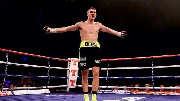 andreaustin1's tweet photo. Love it. Best prospect in boxing @CallumSmith23 could earn 000s in sponsorship, instead he promotes #Autism awareness http://t.co/brapTZXaoo
