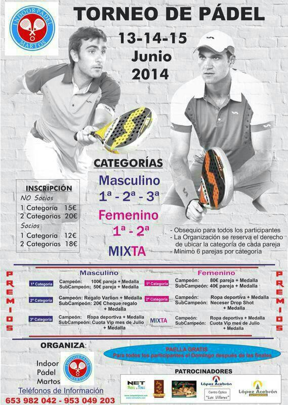 IndoorM's tweet photo. 13, 14 y 15 tenemos una cita con el indoor padel... Gran torneo os esperamos http://t.co/w4nZgAdwXd