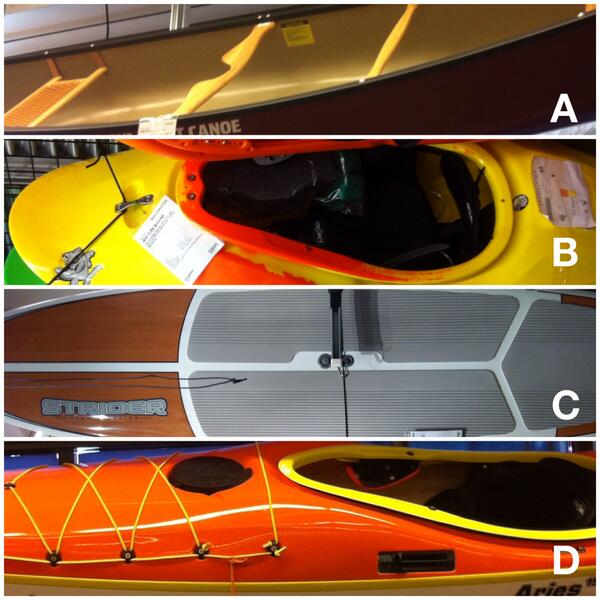 mec's tweet photo. Which #paddlecraft is your pleasure? A. Canoe, B. Whitewater Kayak, C. SUP, or D. Sea Kayak?  http://t.co/3TnpVs7BEk http://t.co/JrpXzWNH0V